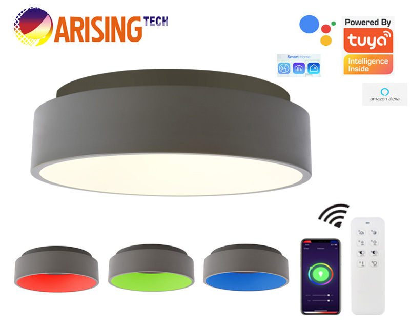 TUYA WiFi control and remote control RGB CCT and dimmable LED ceiling light