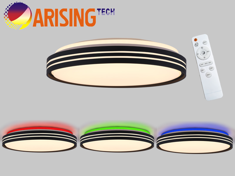 Infrared Remote Control Backlight RGB CCT and Dimmable LED Ceiling Lights
