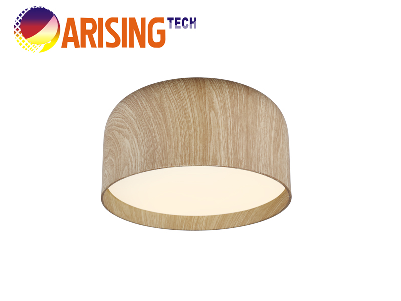 ON/OFF Wall Switch Control Wood Grain LED Ceiling Light